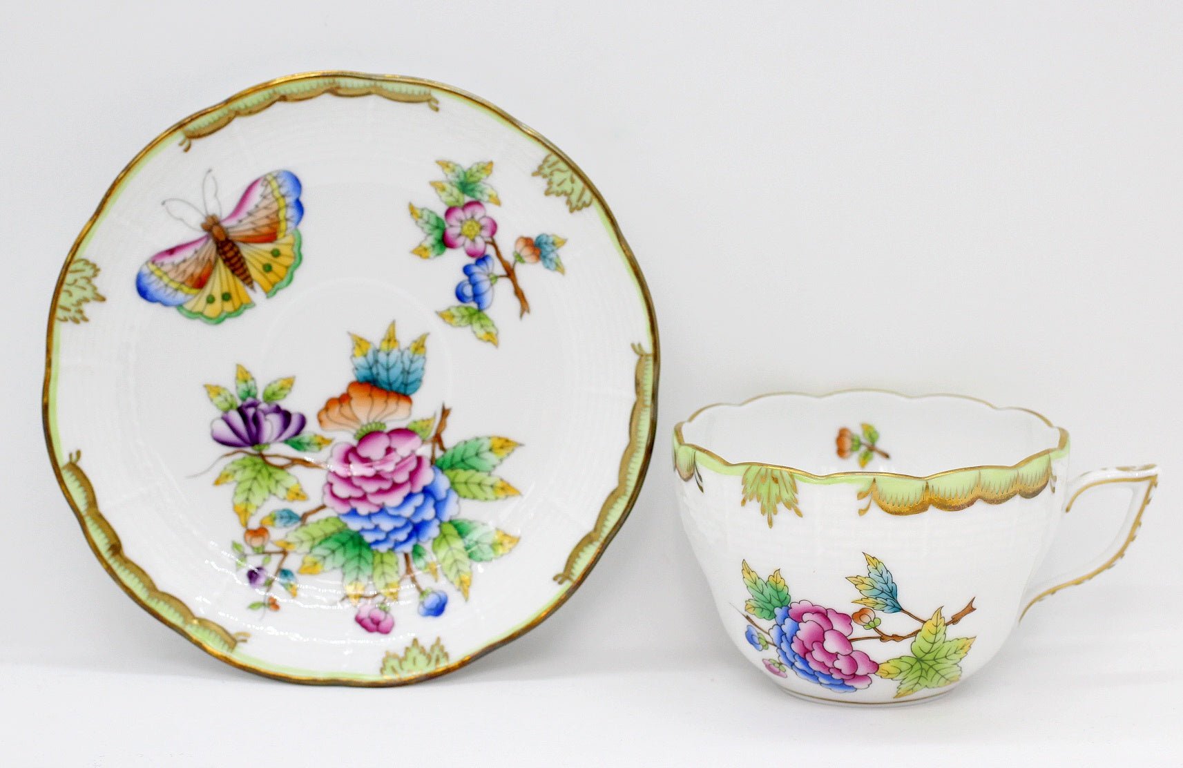 HEREND(ヘレンド) ビクトリアブーケ ティーカップ&ソーサー 200ml - 安心保証・業界最安値の販売 福助